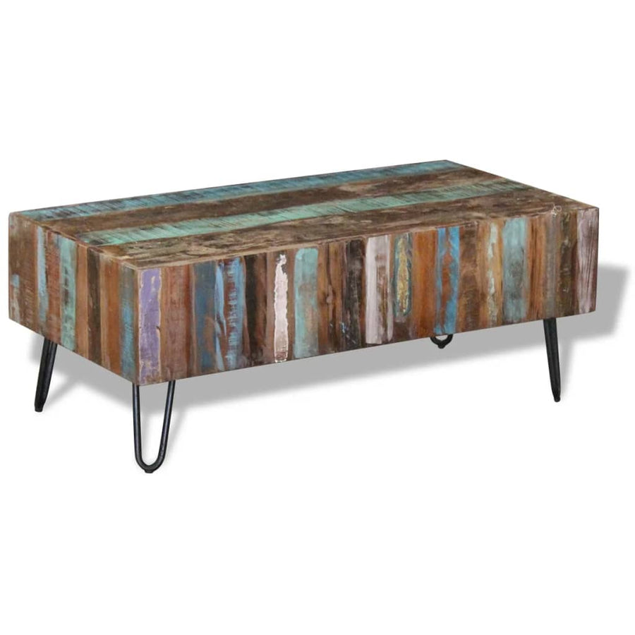 Salontafel 100X50X38 Cm Massief Gerecycled Hout