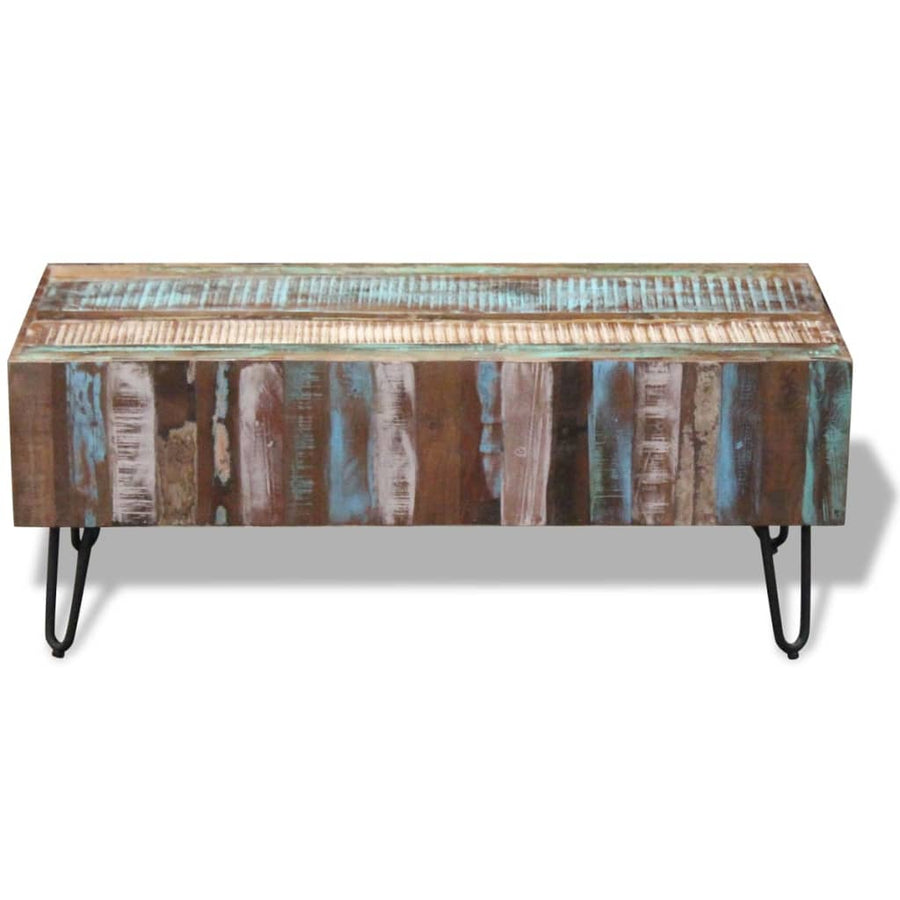 Salontafel 100X50X38 Cm Massief Gerecycled Hout