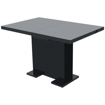 Eettafel Uitschuifbaar Hoogglans zwart