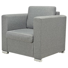 Fauteuil Stof Lichtgrijs 1