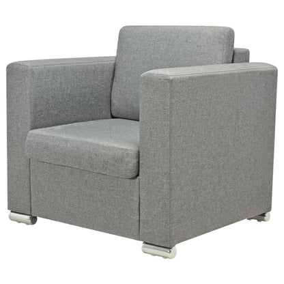 Fauteuil Stof Lichtgrijs 1