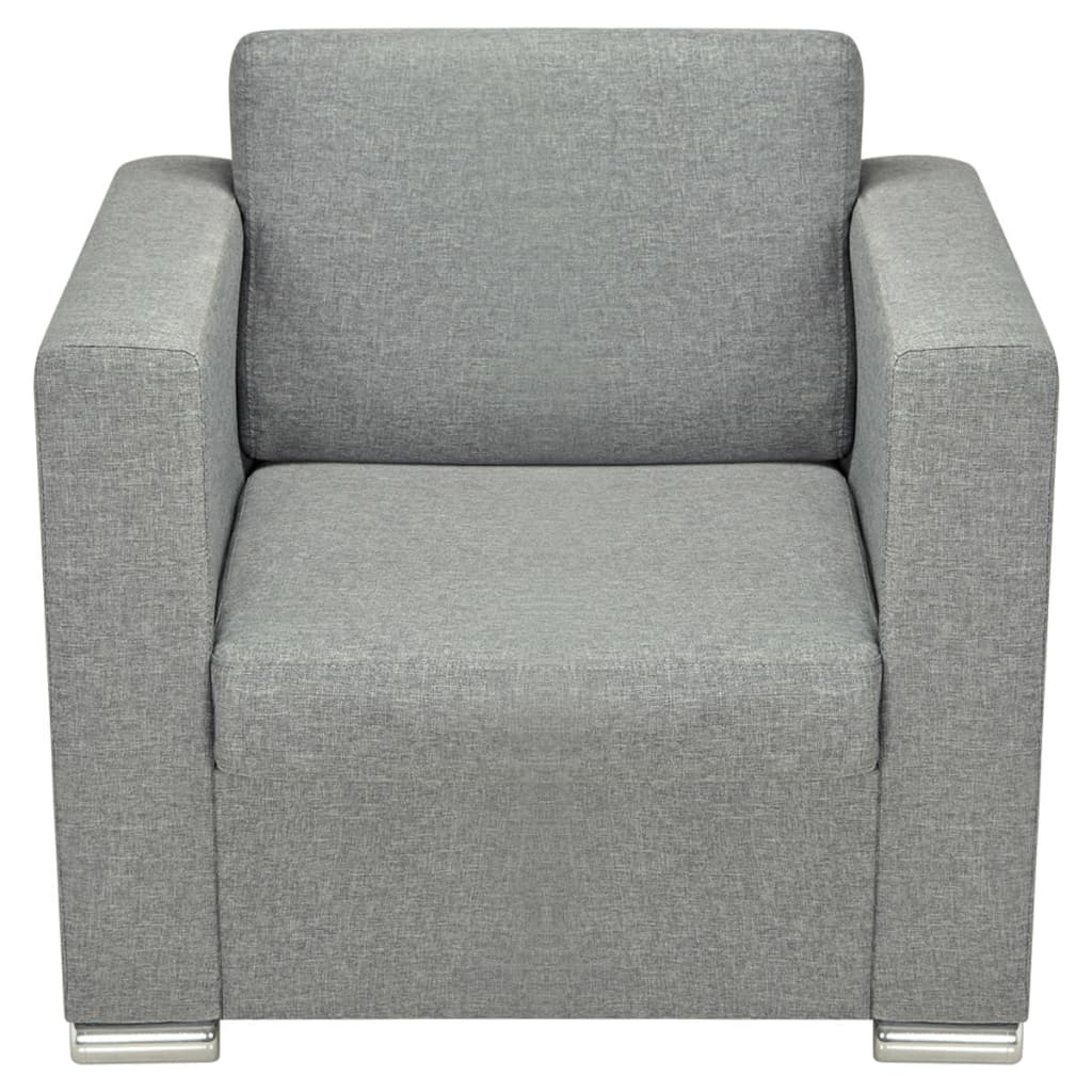 Fauteuil Stof Lichtgrijs 1