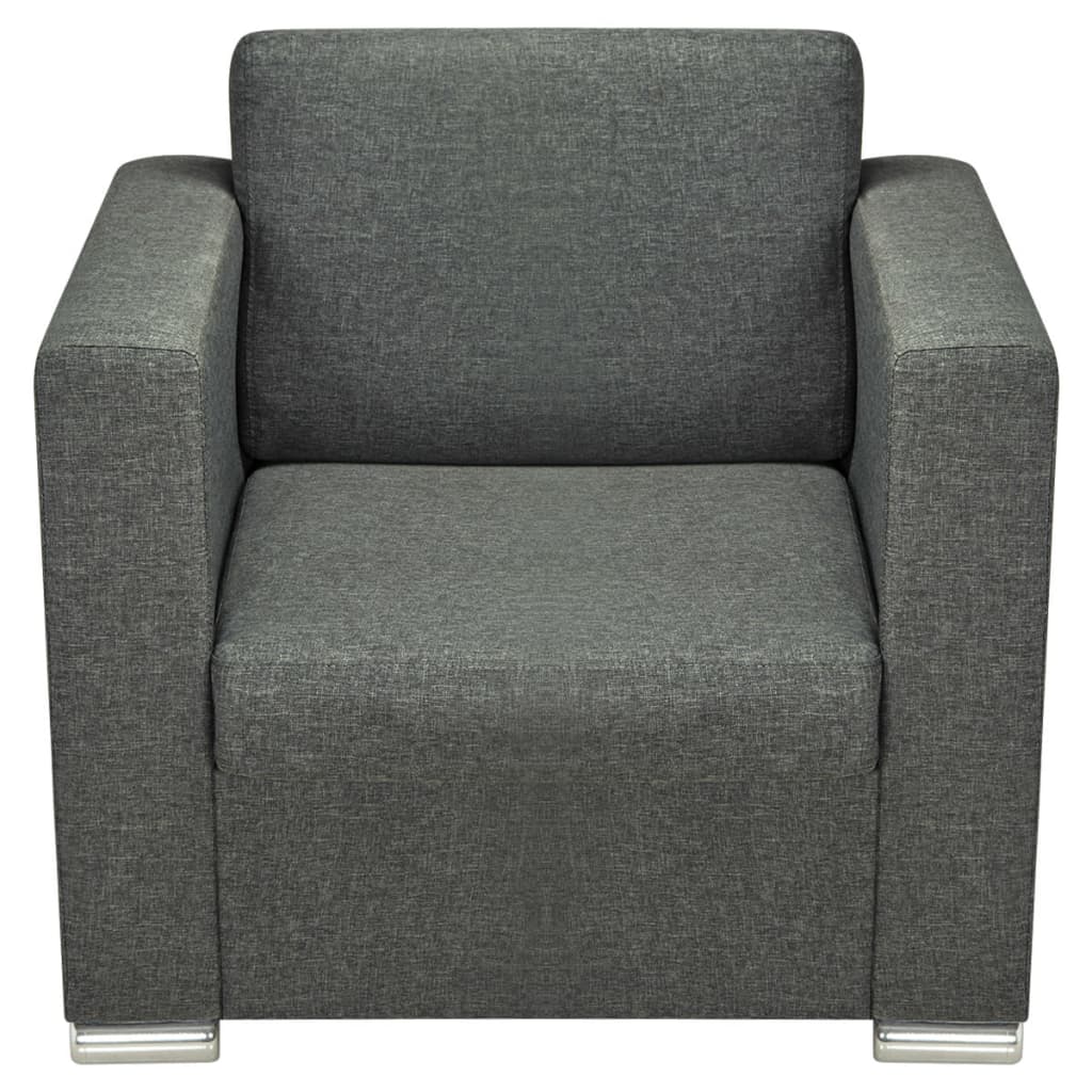 Fauteuil Stof Donkergrijs