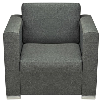 Fauteuil Stof Donkergrijs