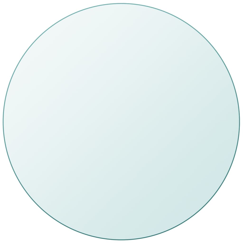 Tafelblad Van Gehard Glas 300 Mm Rond 1 Ø 30 cm Doorzichtig