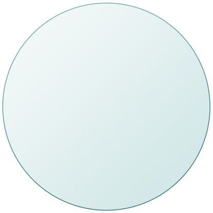 Tafelblad Rond 500 Mm Gehard Glas 1 Ø 50 cm Doorzichtig