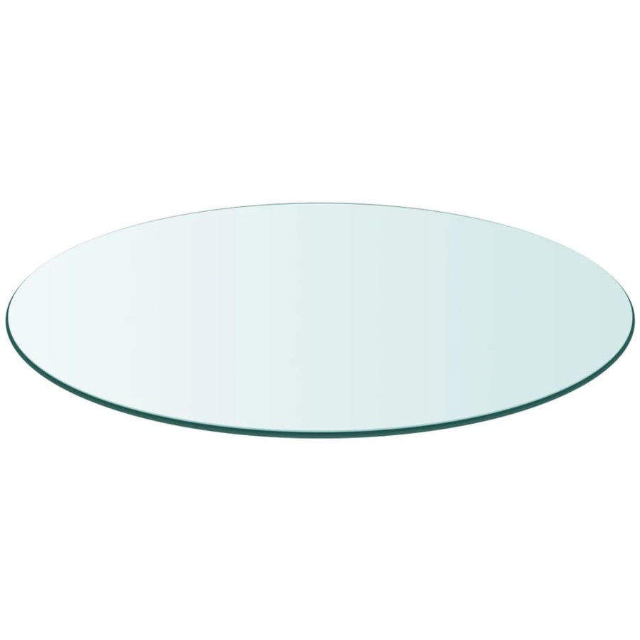 Tafelblad Van Gehard Glas 600 Mm Rond 1 Ø 60 cm Doorzichtig