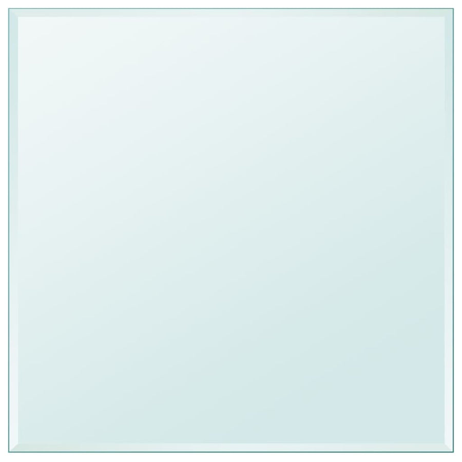 Tafelblad Van Gehard Glas 700X700 Mm Vierkant 70 x 70 cm Doorzichtig