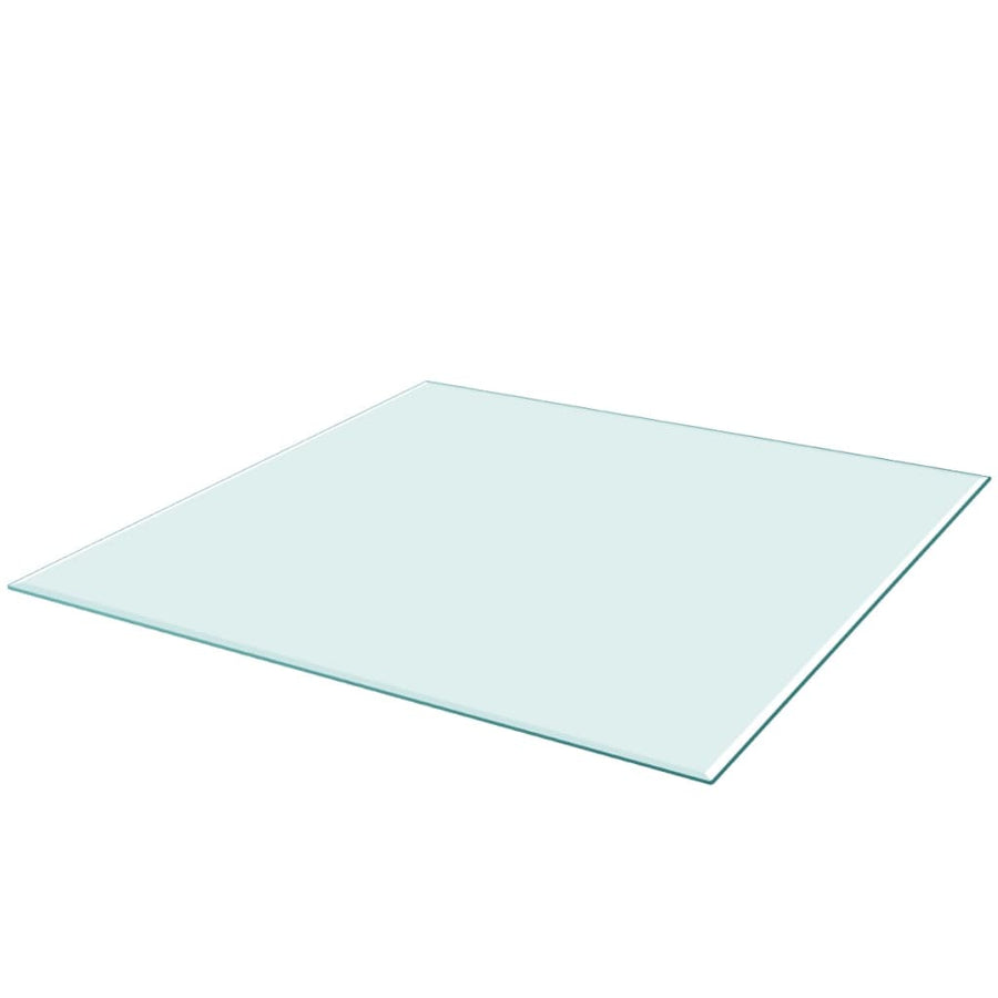 Tafelblad Van Gehard Glas 700X700 Mm Vierkant 70 x 70 cm Doorzichtig