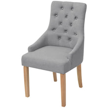 Eetkamerstoelen Stof 2 Lichtgrijs