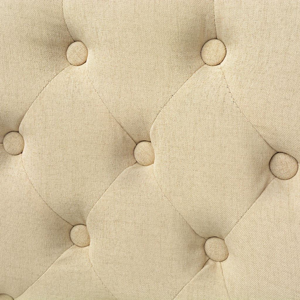 Eetkamerstoelen Stof 2 crème