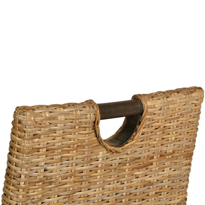 Eetkamerstoel Kubu 2 Stuks Rattan Mangohout