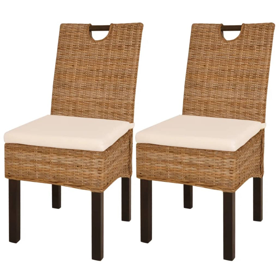 Eetkamerstoel Kubu Stuks Rattan Mangohout 2