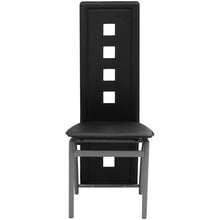 Eetkamerstoelen Kunstleer 2 Zwart
