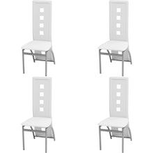 Eetkamerstoelen Kunstleer 4 Wit