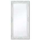 Wandspiegel Barok 100x50 cm wit hout glas