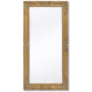 Wandspiegel 100x50 cm goud hout glas
