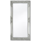 Wall mirror Baroque 100 x 50 cm silver