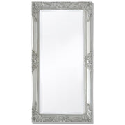 Wandspiegel Barok 100x50 cm zilver hout
