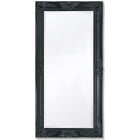 Baroque Wall Mirror 100 x 50 cm black