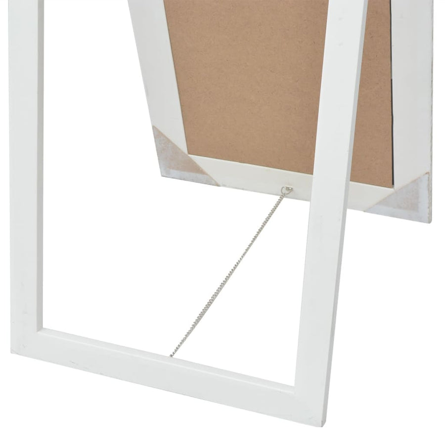 Spiegel Vrijstaand Barok Stijl Wit
