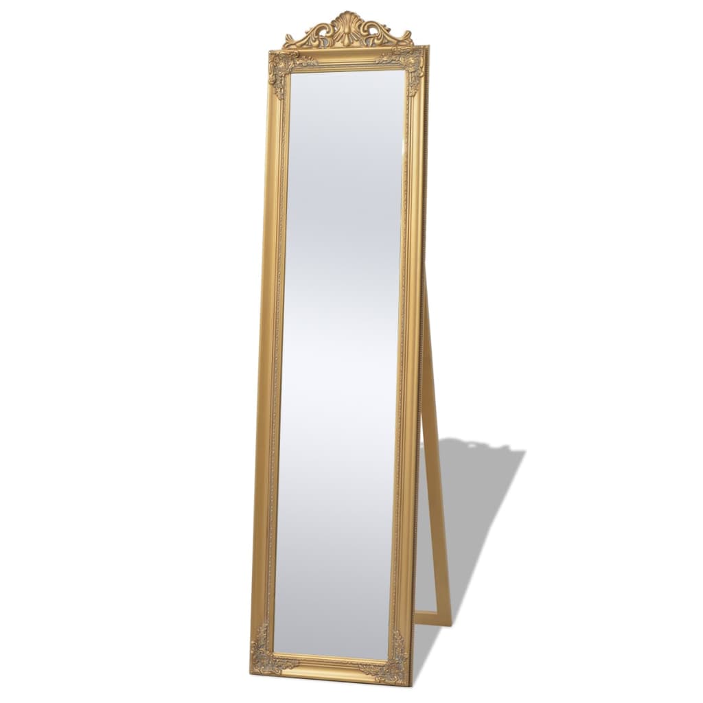 Vrijstaande Spiegel Barok 60X40Cm Goud