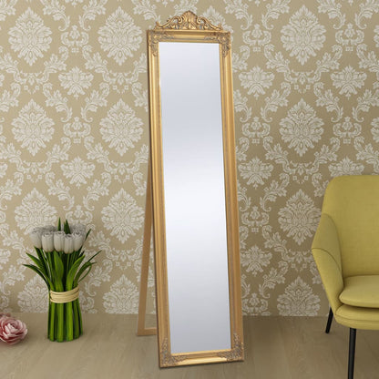 Vrijstaande Spiegel Barok 60X40Cm Goud