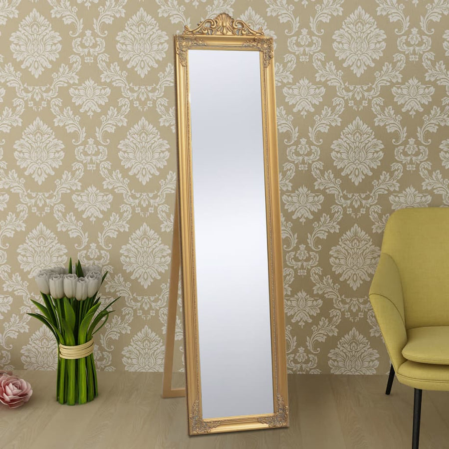 Vrijstaande Spiegel Barok 60X40Cm Goud