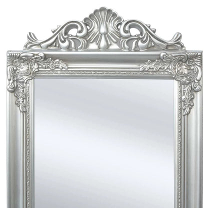 Vrijstaande Spiegel Barok 60X40Cm Zilver