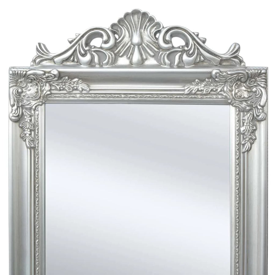 Vrijstaande Spiegel Barok 60X40Cm Zilver