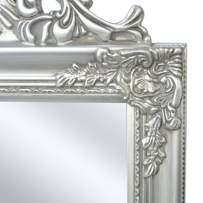 Vrijstaande Spiegel Barok 60X40Cm Zilver