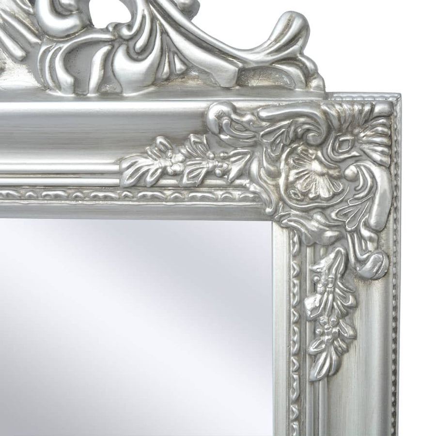 Vrijstaande Spiegel Barok 60X40Cm Zilver