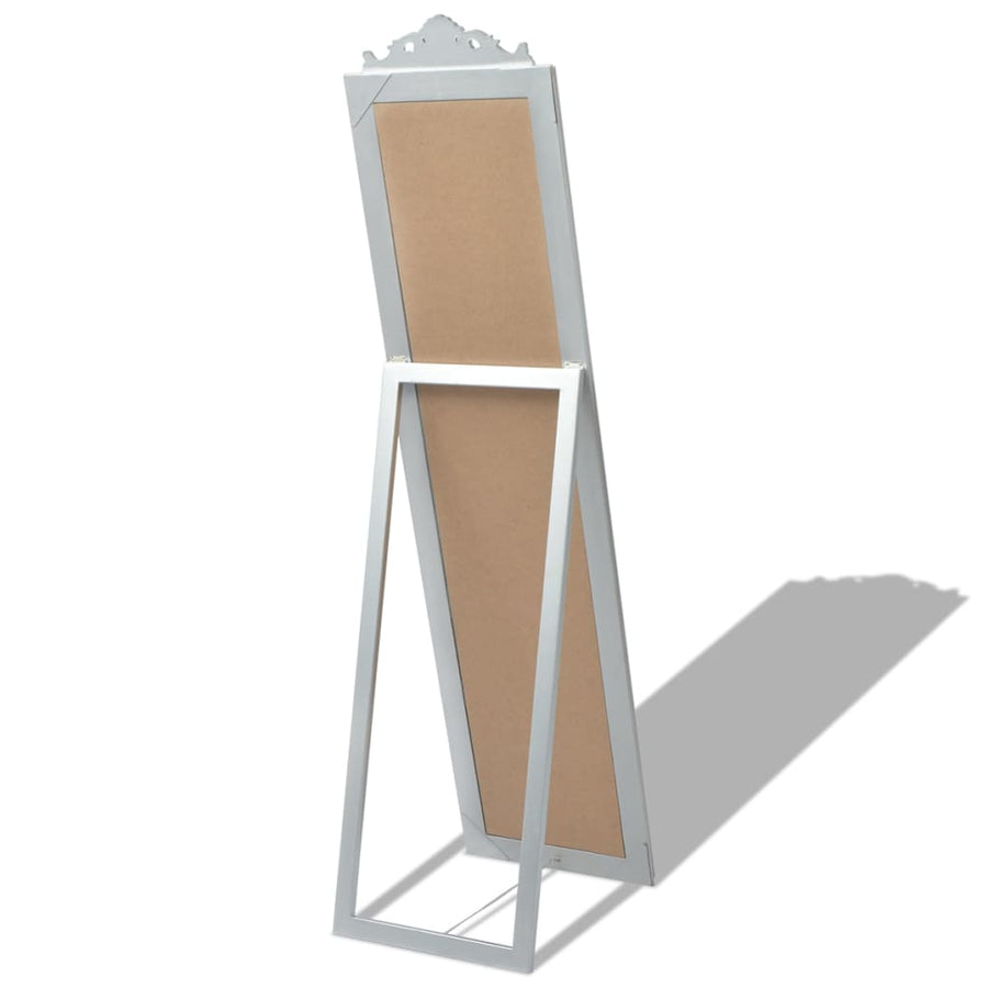 Vrijstaande Spiegel Barok 60X40Cm Zilver