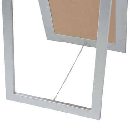Vrijstaande Spiegel Barok 60X40Cm Zilver