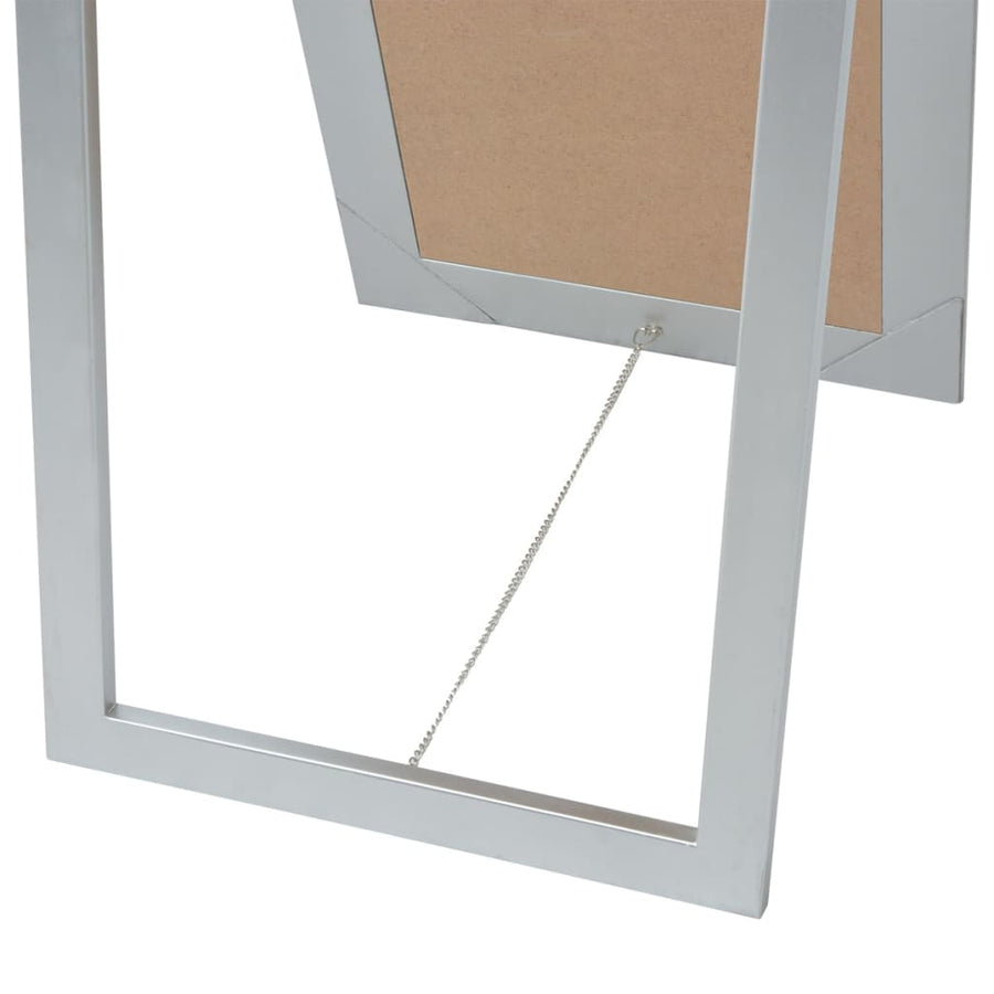 Vrijstaande Spiegel Barok 60X40Cm Zilver