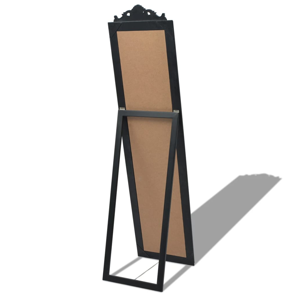 Vrijstaande Spiegel Barokstijl 60X40Cm Zwart