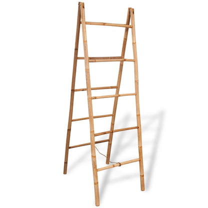 Dubbele handdoekenladder met 5 tredes 50x160 cm bamboe