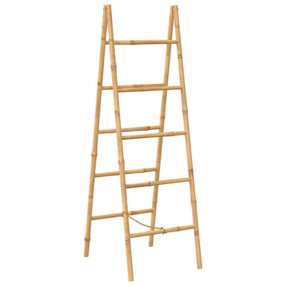Dubbele handdoekenladder met 5 tredes 50x160 cm bamboe