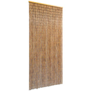 Deurgordijn bamboe 90x200 cm bruin