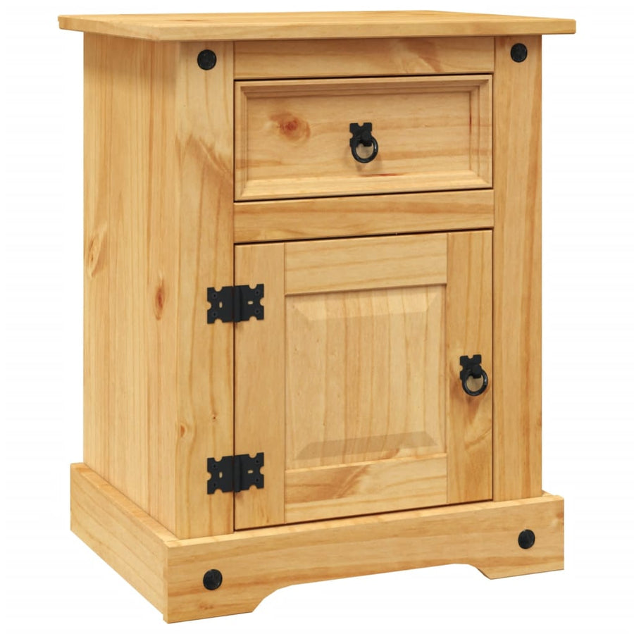 Nachtkastje Mexicaans Grenenhout Corona-Stijl 53X39X66 Cm Bruin