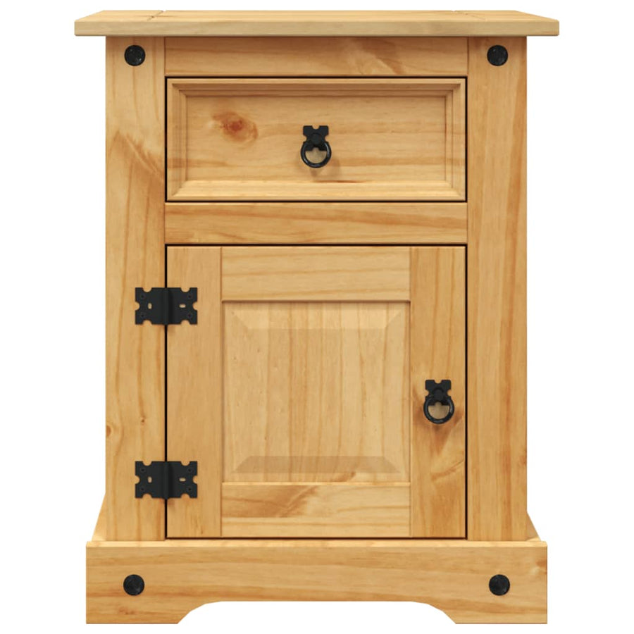 Nachtkastje Mexicaans Grenenhout Corona-Stijl 53X39X66 Cm Bruin
