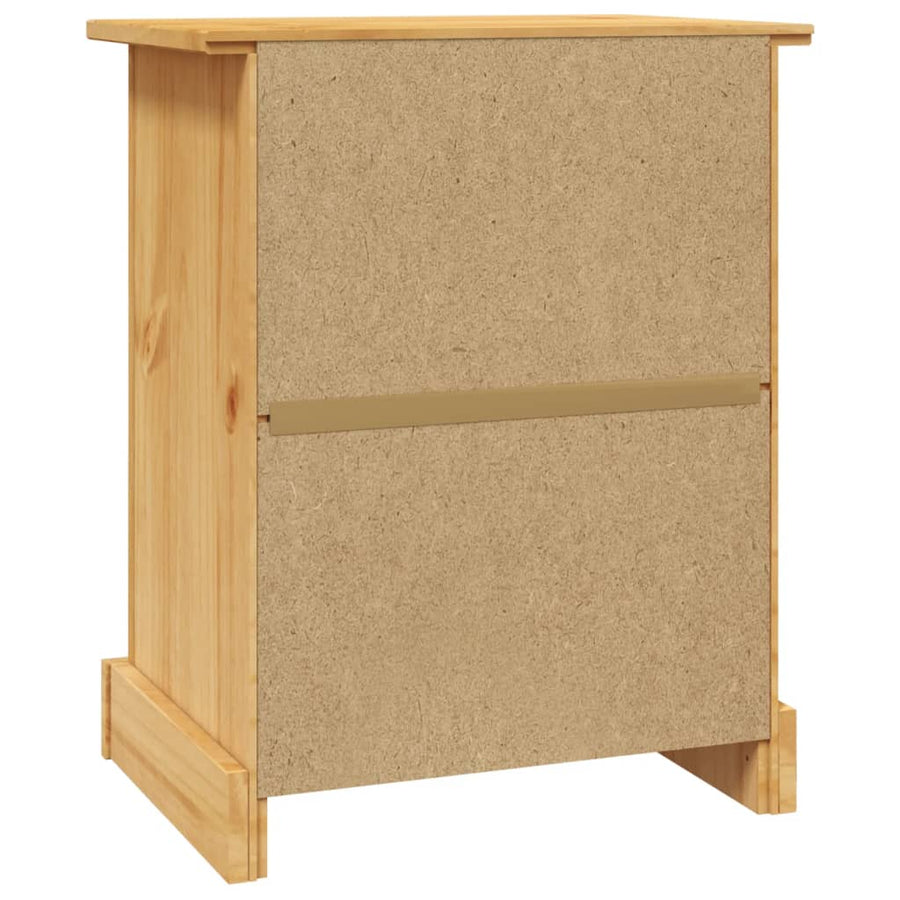 Nachtkastje Mexicaans Grenenhout Corona-Stijl 53X39X66 Cm Bruin