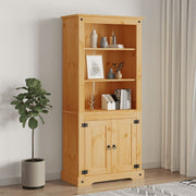 Wandkast 80x40x70 cm massief grenenhout bruin