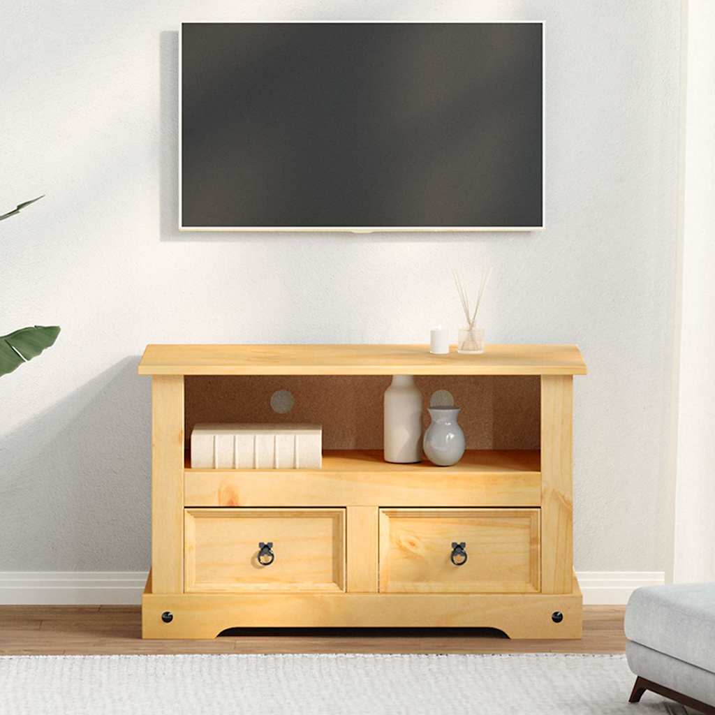 Tv-Meubel Mexicaans Grenenhout Corona-Stijl 91X43X56 Cm Bruin