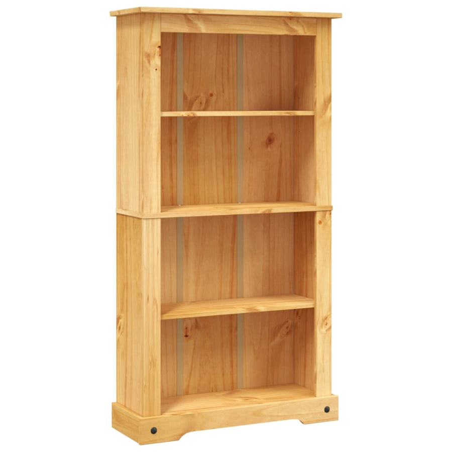 Boekenkast Grenenhout Met 4 Planken Corona-Stijl 8X29X50 Cm 150 cm Bruin