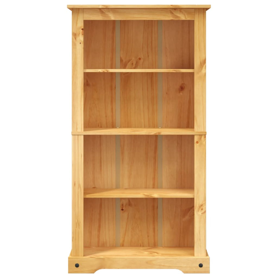 Boekenkast Grenenhout Met 4 Planken Corona-Stijl 8X29X50 Cm 150 cm Bruin