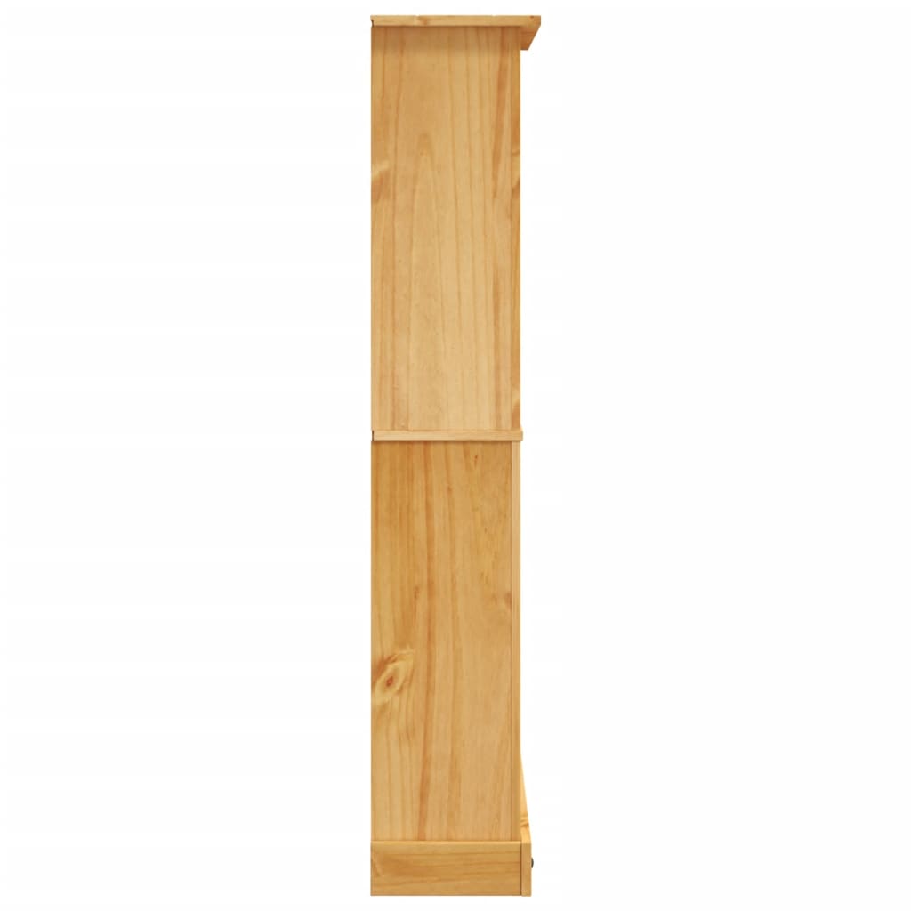 Boekenkast Grenenhout Met 4 Planken Corona-Stijl 8X29X50 Cm 150 cm Bruin