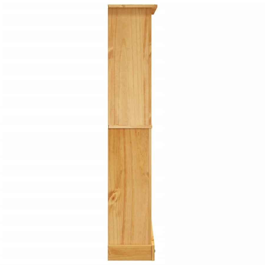 Boekenkast Grenenhout Met 4 Planken Corona-Stijl 8X29X50 Cm 150 cm Bruin