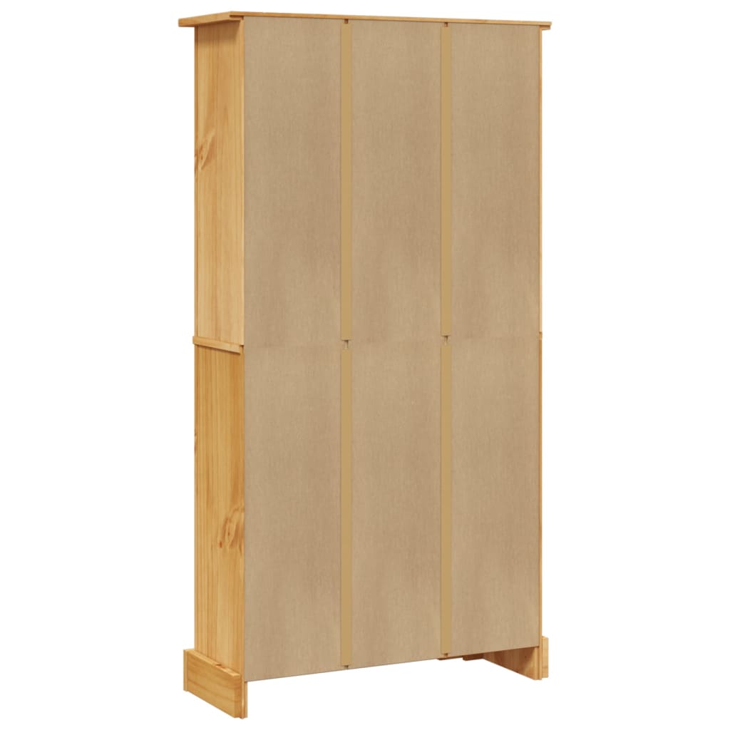 Boekenkast Grenenhout Met 4 Planken Corona-Stijl 8X29X50 Cm 150 cm Bruin