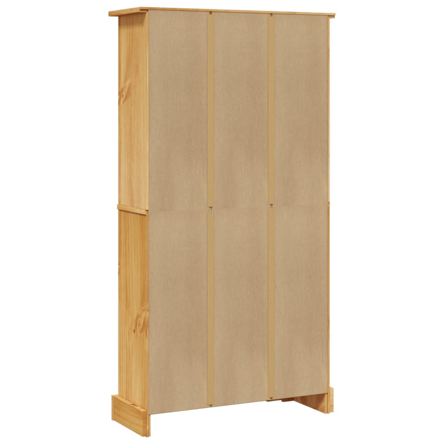 Boekenkast Grenenhout Met 4 Planken Corona-Stijl 8X29X50 Cm 150 cm Bruin